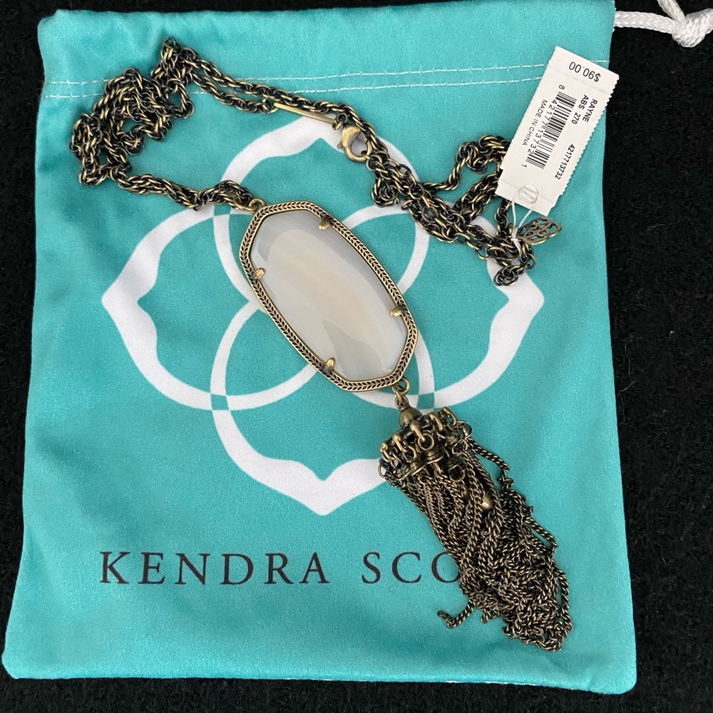 Kendra Scott White Banded Agate Rayne